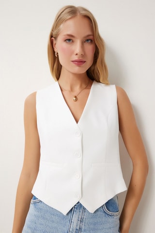 Gilet - Wit