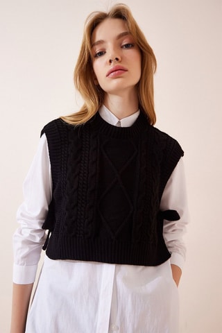 Mouwloos Vest - Zwart
