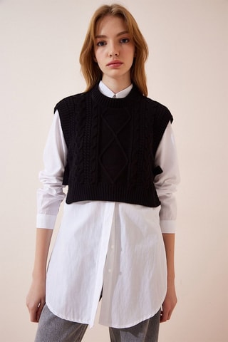 Mouwloos Vest - Zwart