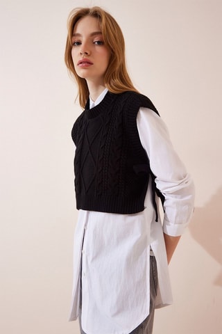 Mouwloos Vest - Zwart