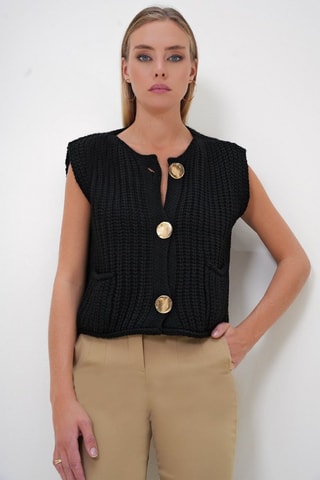 Mouwloos Vest - Zwart