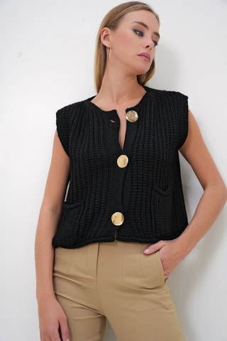 Mouwloos Vest - Zwart
