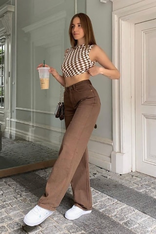 Broek regular - Bruin