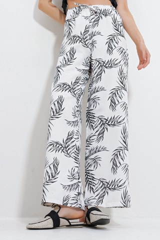Palazzobroek Hoge Taille - Zwart en Wit