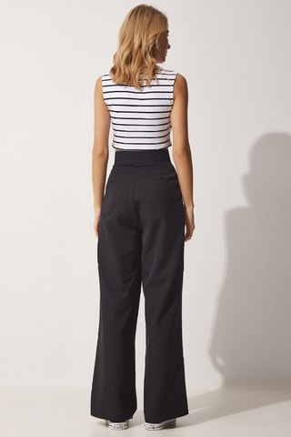 Broek Wide Legs - Zwart