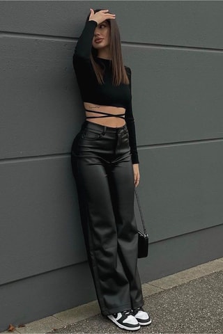 Jeans Hoge Taille - Zwart