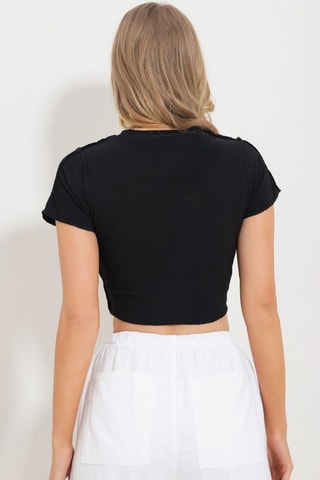 Crop Top - Zwart