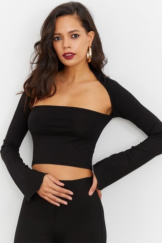 Crop Top - Zwart
