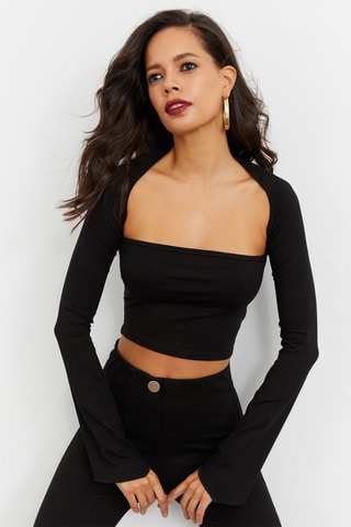 Crop Top - Zwart