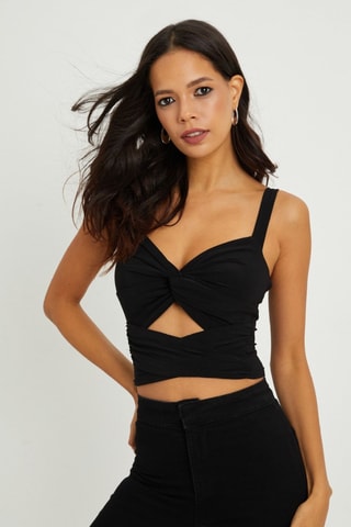 Crop Top - Zwart