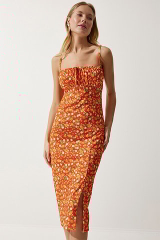 Midi-jurk - Oranje