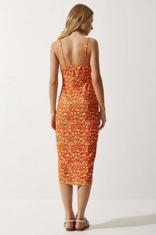 Midi-jurk - Oranje