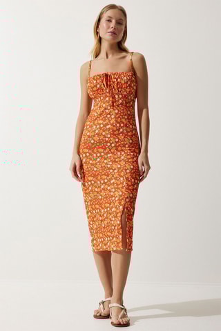 Midi-jurk - Oranje