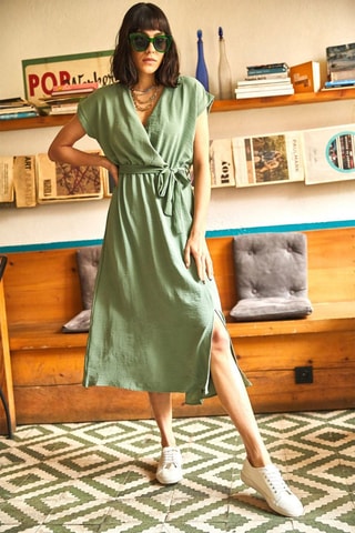 Midi-jurk - Groen