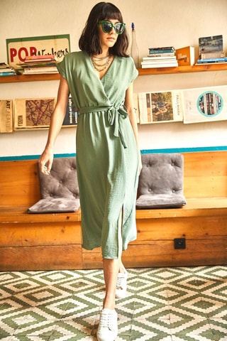 Midi-jurk - Groen