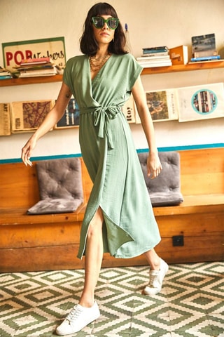 Midi-jurk - Groen