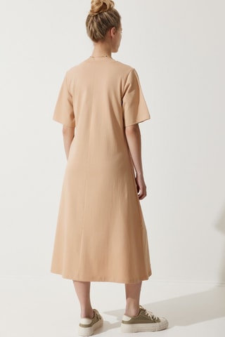 Lange Jurk - Beige