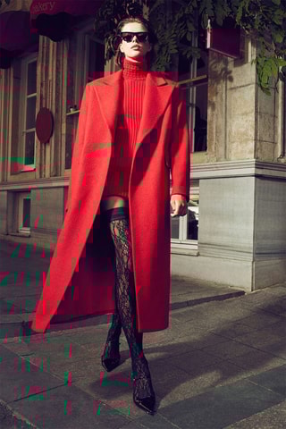Trui-jurk - Rood