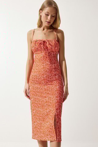 Midi-jurk - Oranje