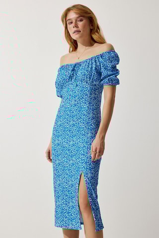 Nauwaansluitende Jurk - Blauw