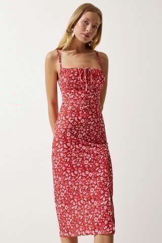 Midi-jurk - Rood
