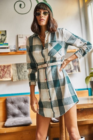 Blouse-jurk - Groen