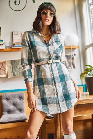 Blouse-jurk - Groen
