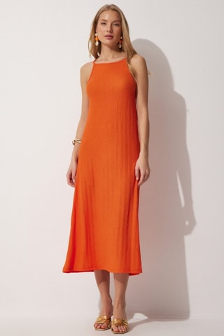 Midi-jurk - Oranje
