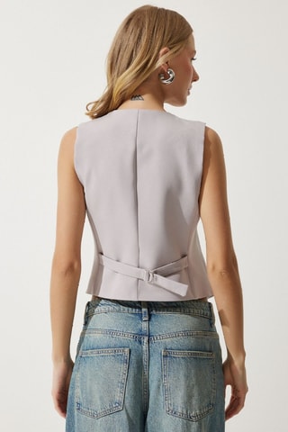Gilet - Lichtgrijs