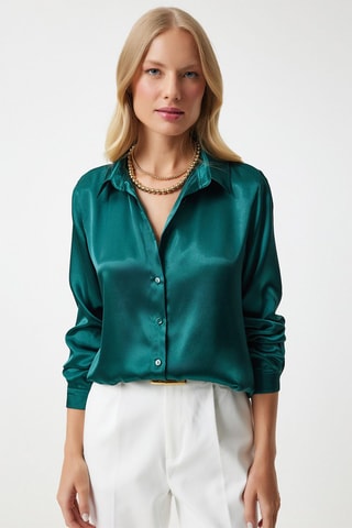 Blouse - Smaragdgroen