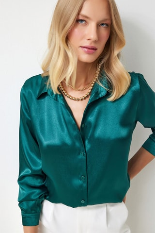 Blouse - Smaragdgroen