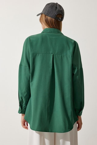 Oversized Blouse - Smaragdgroen