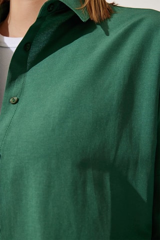 Oversized Blouse - Smaragdgroen