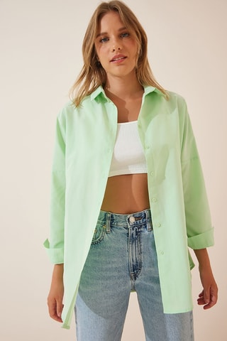 Chemisier oversize - Vert