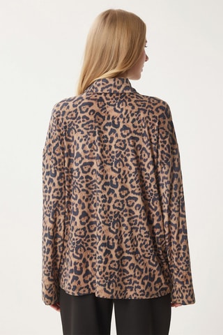 Blouse - Zwart en Beige