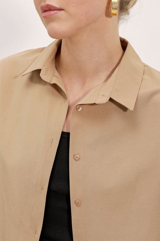 Chemisier oversize - Beige