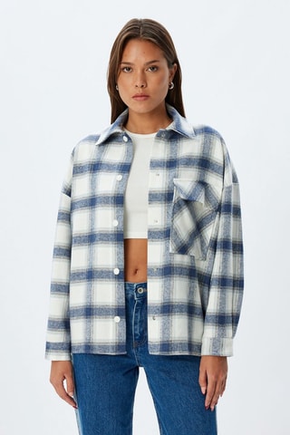 Blouse - Wit en Blauw