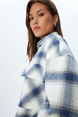 Blouse - Wit en Blauw