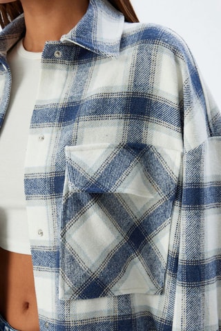 Blouse - Wit en Blauw