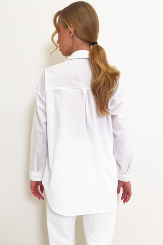 Chemisier oversize - Blanc