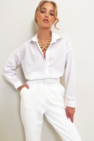 Chemisier oversize - Blanc