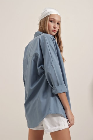 Surchemise overzise - Indigo