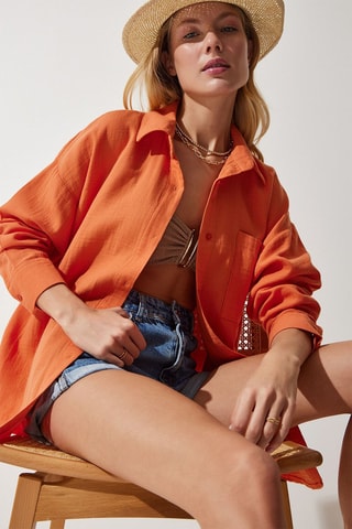 Oversized Blouse - Oranje