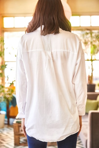 Chemisier relaxed - Blanc