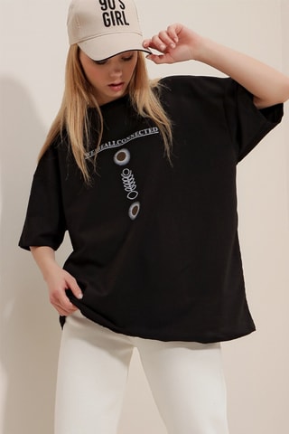 T-shirt oversize - Noir