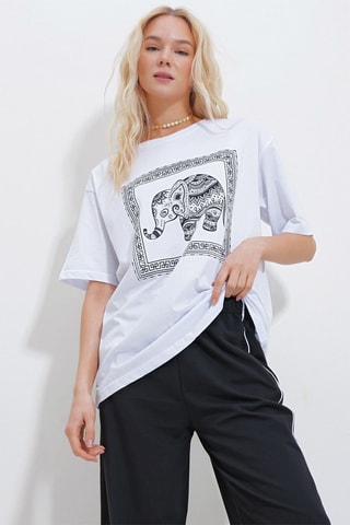Oversized T-shirt - Wit