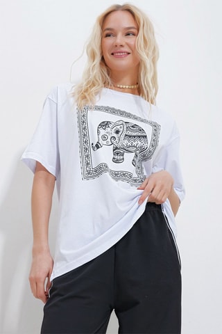 Oversized T-shirt - Wit