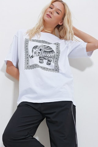 Oversized T-shirt - Wit