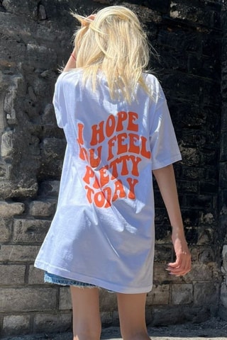T-shirt oversize - Blanc
