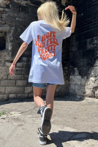 T-shirt oversize - Blanc